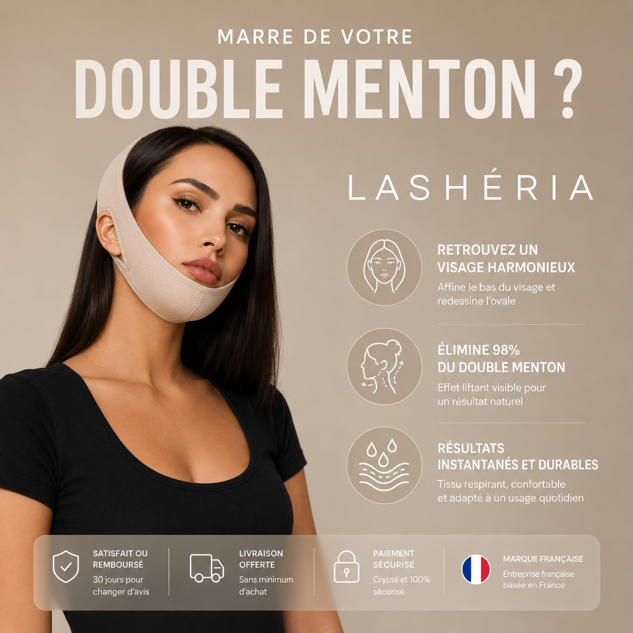 Masque Liftant Visage — Redessine les Contours et Affine la Mâchoire