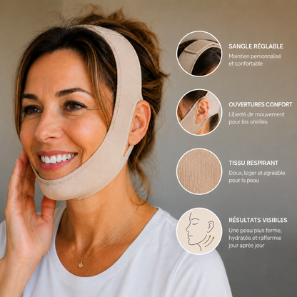 Masque Liftant Visage — Redessine les Contours et Affine la Mâchoire